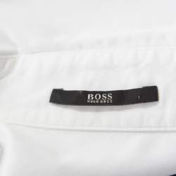 Pre Owned Boss By Hugo Boss White Long Sleeve Shirt S