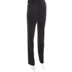 Boss By Hugo Boss Black Pin Striped Tailored Trousers M