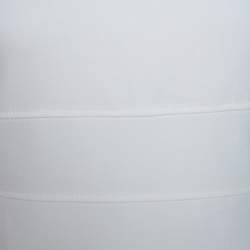 Pre Owned فستان بوس باي هوغو بوس ديوبيلا قطن أبيض مخلوط بطول الركبة  S