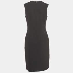 Pre Owned Boss By Hugo Boss Black Knit Sleeveless Dasala Sheath Dress M