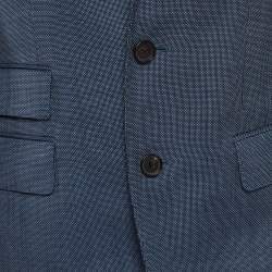 مملوكة مسبقًا Boss By Hugo Boss Blue Wool Single Breasted Blazer M