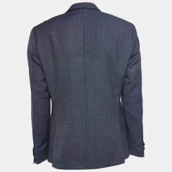 مملوكة مسبقًا Boss By Hugo Boss Blue Wool Single Breasted Blazer M