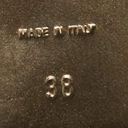 Pre Owned حذاء بوت مطر غوتشى مطاط نقش جى جى بنفسجى مقاس 41