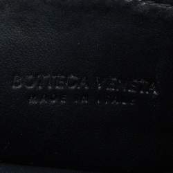 Pre Owned Bottega Veneta Black Intrecciato Leather Phone Cover