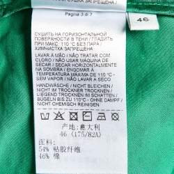 Bottega Veneta Green Fluid Satin Cargo Pants L