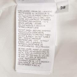 Pre Owned Bottega Veneta Beige Viscose Knot Double Breasted Blazer S