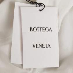 Pre Owned Bottega Veneta Beige Viscose Knot Double Breasted Blazer S