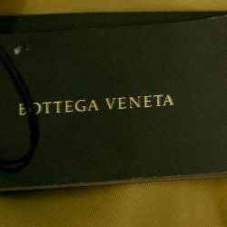 Pre Owned Bottega Veneta Gold Crepe De Chine Pocketed Skirt M