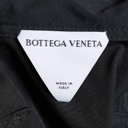 Pre Owned Bottega Veneta Black Cotton Button Front Puff Sleeve Shirt M