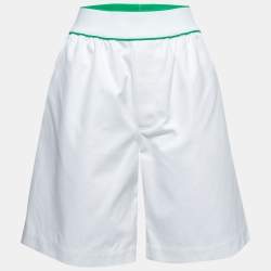 Bottega Veneta White Cotton Bermuda Shorts M