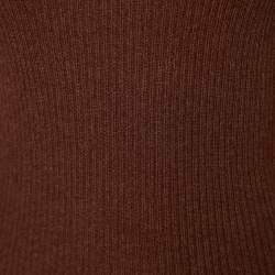 Bottega Veneta Brown Cashmere Knit Turtle Neck Sweater M