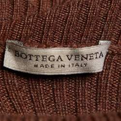Bottega Veneta Brown Cashmere Knit Turtle Neck Sweater M