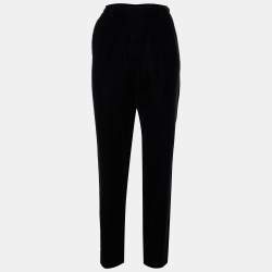 Bottega Veneta Black Velvet Straight Leg Pants M