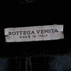 Bottega Veneta Black Velvet Straight Leg Pants M