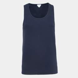 Bottega Veneta Blue Rib Knit Tank Top XS