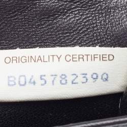 Pre Owned محفظة بطاقات بوتيغا فينيتا جلد ثعبان وجلد أزرق كحلي إنترشياتو