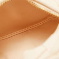 Pre Owned Bottega Veneta Peach Intrecciato Leather Candy Jodie Bag