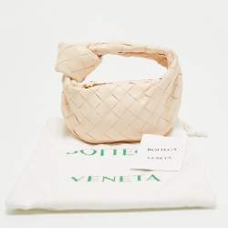 Pre Owned Bottega Veneta Peach Intrecciato Leather Candy Jodie Bag