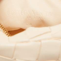 Pre Owned Bottega Veneta Peach Intrecciato Leather Candy Jodie Bag