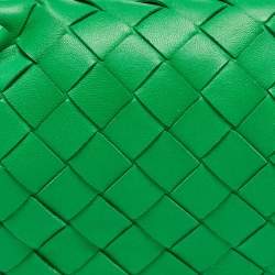 Bottega Veneta Green Intrecciato Leather Mini Jodie Hobo