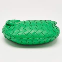 Bottega Veneta Green Intrecciato Leather Mini Jodie Hobo