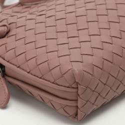 Pre Owned Bottega Veneta Beige Intrecciato Leather Nodini Shoulder Bag