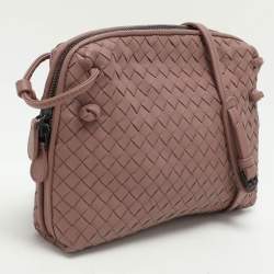 Pre Owned Bottega Veneta Beige Intrecciato Leather Nodini Shoulder Bag