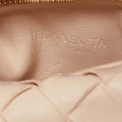 Bottega Veneta Light Beige Intrecciato Leather Candy Jodie Bag