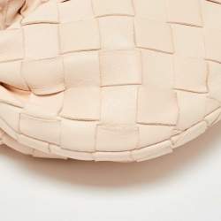 Bottega Veneta Light Beige Intrecciato Leather Candy Jodie Bag