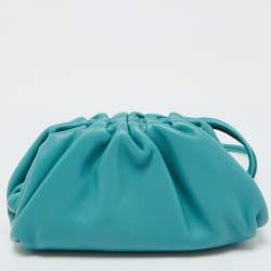 Bottega Veneta Light Blue Leather Extra Mini The Pouch