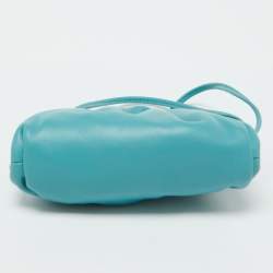 Bottega Veneta Light Blue Leather Extra Mini The Pouch