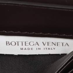 Pre Owned Bottega Veneta Brown Intrecciato Leather Medium Andiamo Clutch
