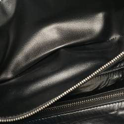 مملوكة مسبقًا Bottega Veneta Black Padded Leather Bifold Clutch