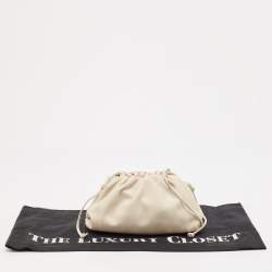 Bottega Veneta Off White Leather Mini The Pouch Bag