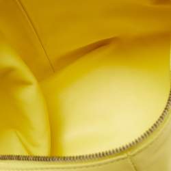 Pre Owned Bottega Veneta Yellow Leather Mini Double Knot Bag