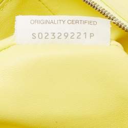 Pre Owned Bottega Veneta Yellow Leather Mini Double Knot Bag