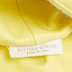 Pre Owned Bottega Veneta Yellow Leather Mini Double Knot Bag