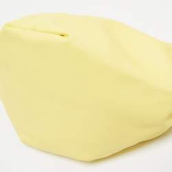 Pre Owned Bottega Veneta Yellow Leather Mini Double Knot Bag