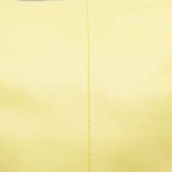 Pre Owned Bottega Veneta Yellow Leather Mini Double Knot Bag