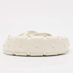 Bottega Veneta Off White Leather Small Shell Bag