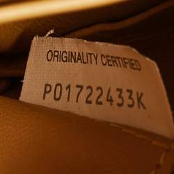 Pre Owned Bottega Veneta Orange Leather Mount Envelope Bag