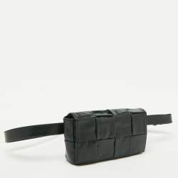 Bottega Veneta Dark Green Leather Cassette Belt Bag