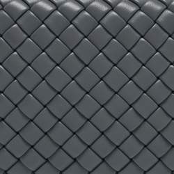 Bottega Veneta Grey Intrecciato Leather Knot Clutch