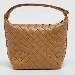 مملوكة مسبقًا Bottega Veneta Tan Intrecciato Leather Candy Wallace Bag