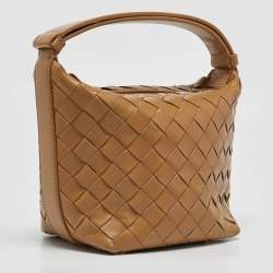 مملوكة مسبقًا Bottega Veneta Tan Intrecciato Leather Candy Wallace Bag