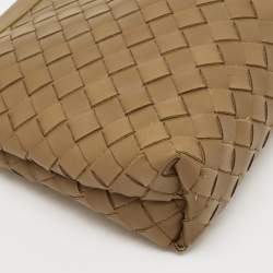 Bottega Veneta Brown Intrecciato Leather Oversized Zip Pouch