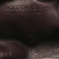 Pre Owned Bottega Veneta Multicolor Holographic Patent Leather Mini Pouch Clutch