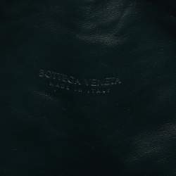 Pre Owned Bottega Veneta Dark Green Intrecciato Leather Small Jodie Hobo