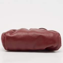 Bottega Veneta Burgundy Leather Extra Mini The Pouch