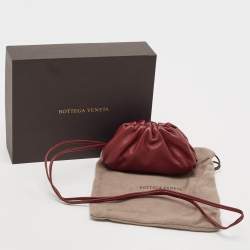 Bottega Veneta Burgundy Leather Extra Mini The Pouch
